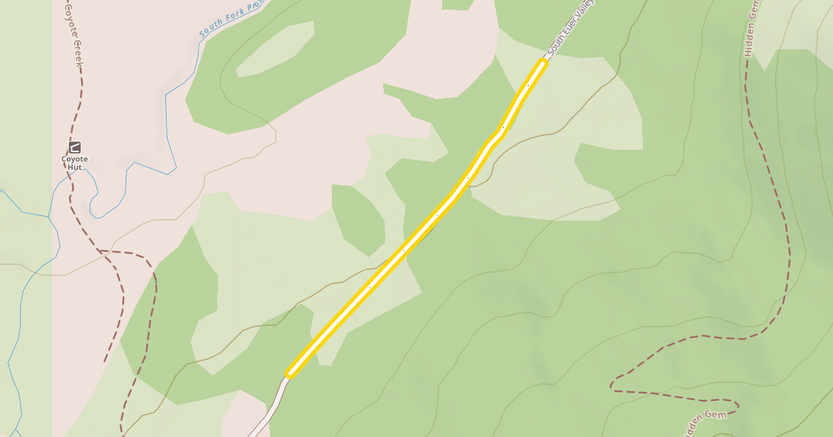 Map preview of South Euer Valley Road