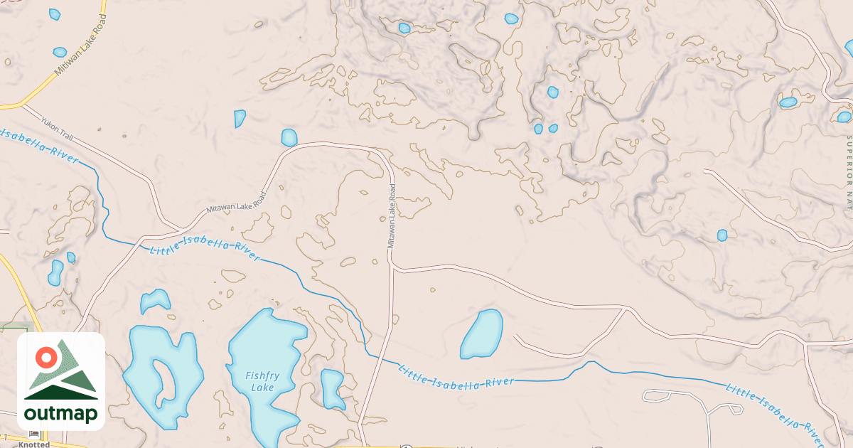 Map of GROUSE LAKE SPUR A