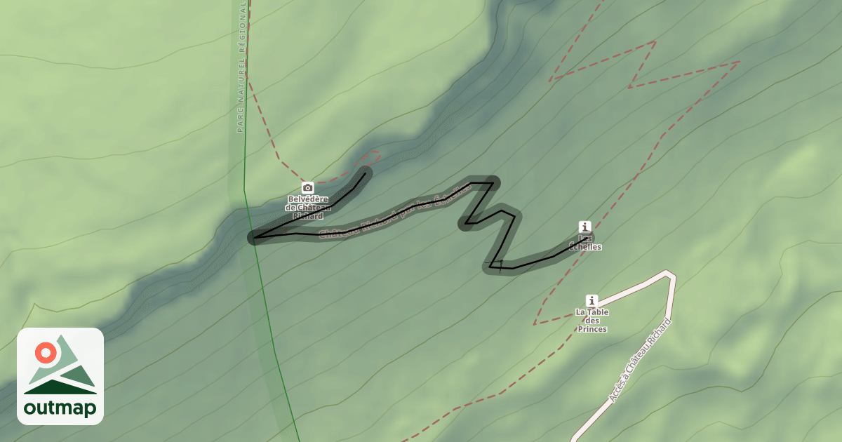 Map of Château Richard par les Échelles