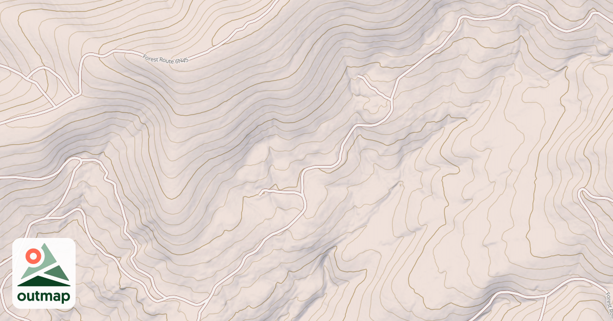 Map of USFS National Forest System Roads {B1697C6C-5134-4C0F-8E78-FF1B435C03FD}