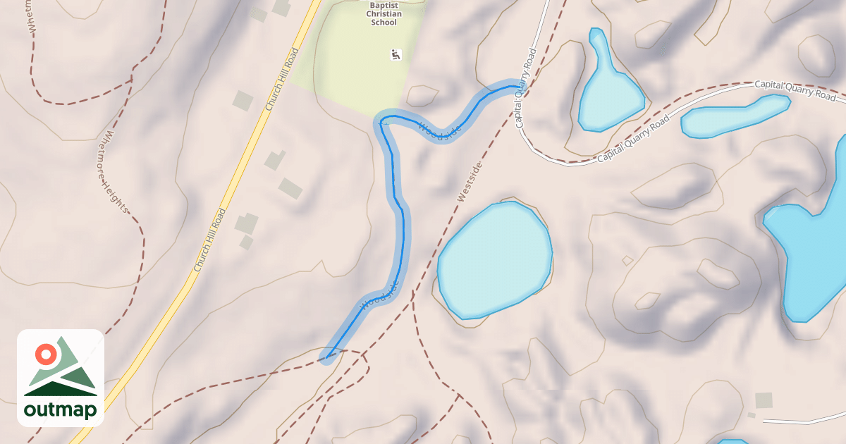 Map of Woodside