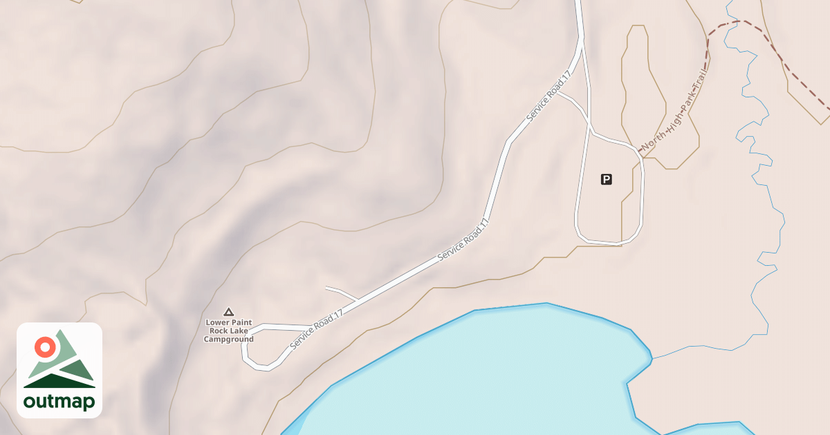 Map of LOWER PAINTROCK LAKE C.G.