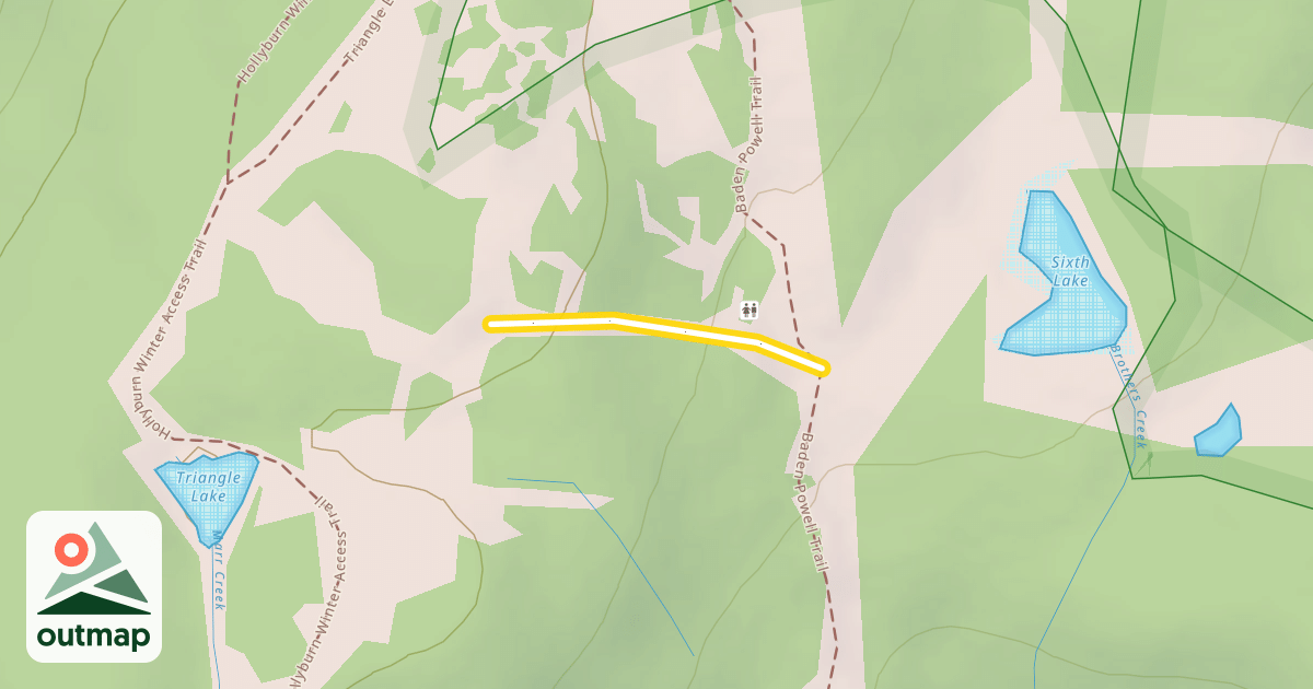 Map of Triangle Lake