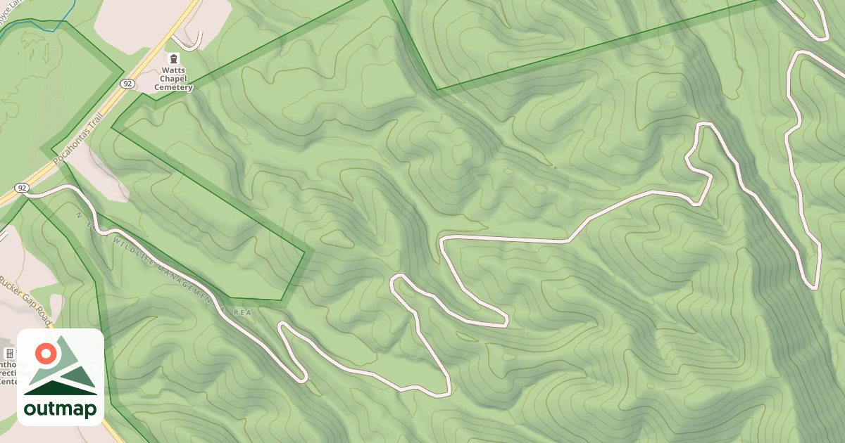 Map of MEADOW CR. MTN.