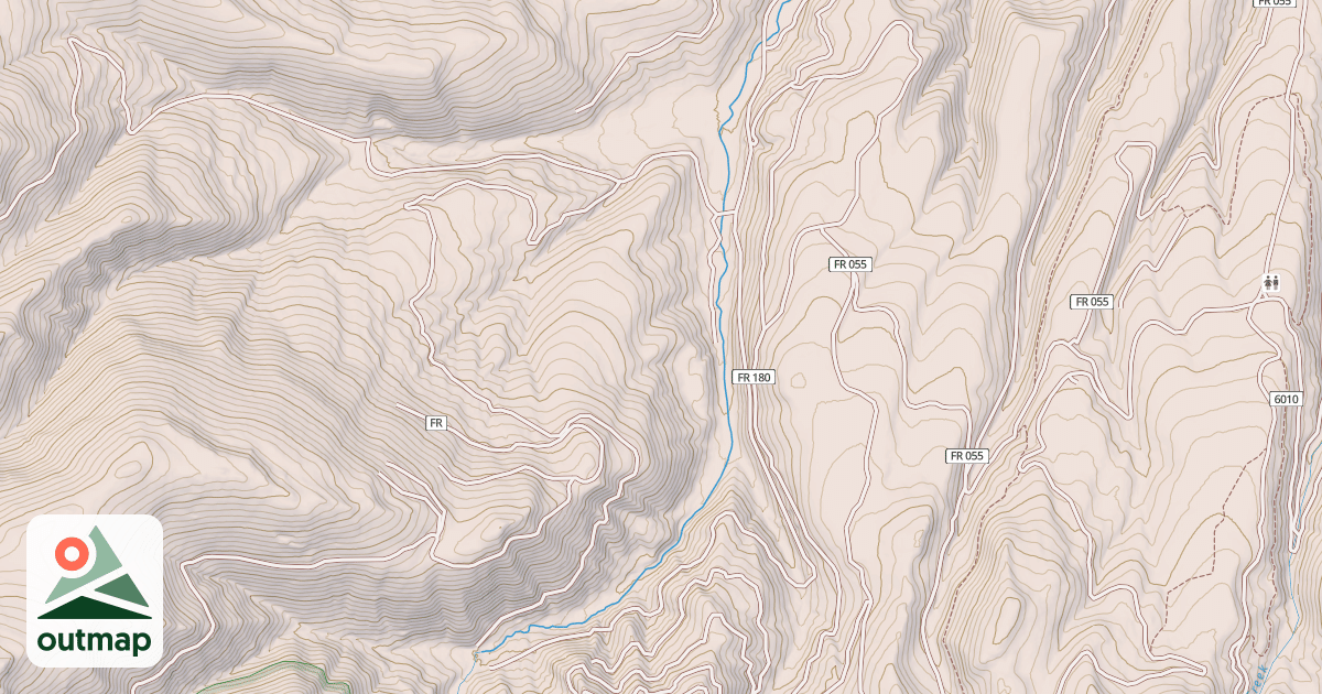 Map of SOUTH FORK BURNT RIVER ROAD