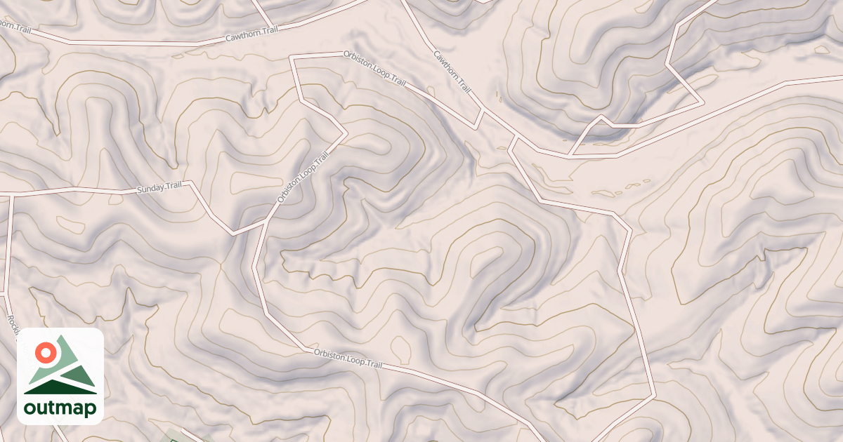 Map of ORBISTON LOOP