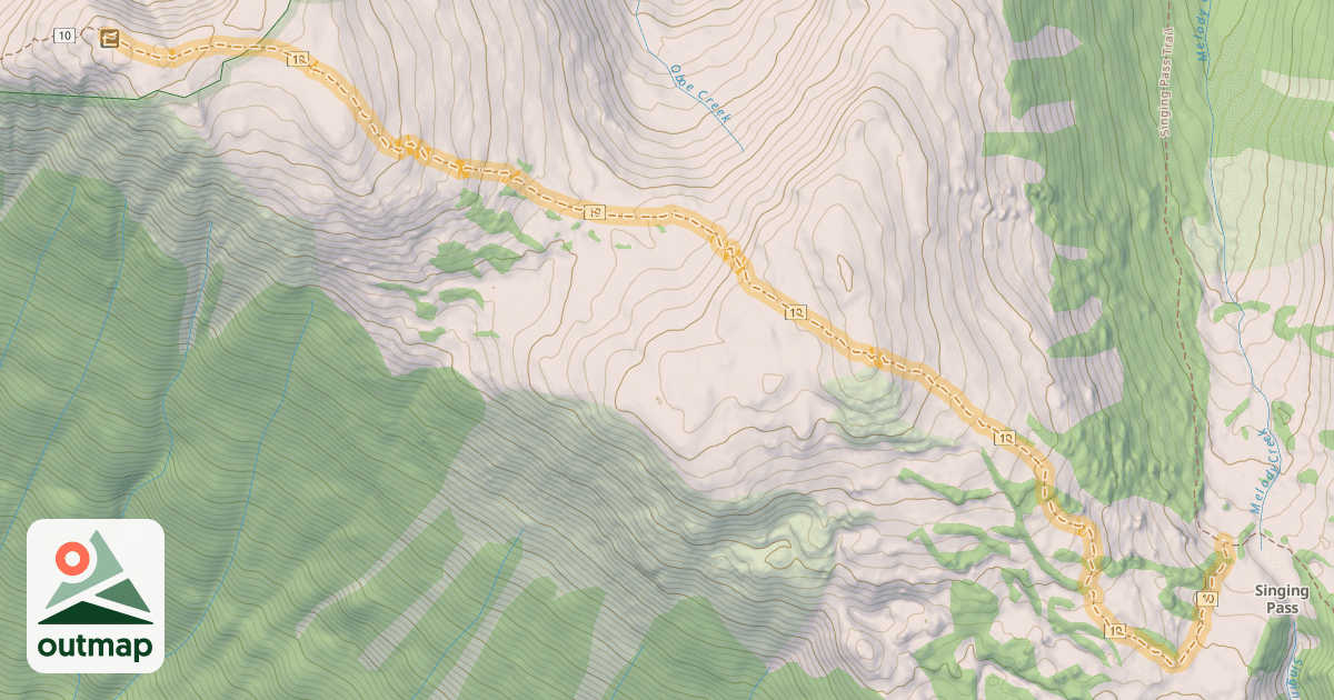 Map of Musical Bumps Trail