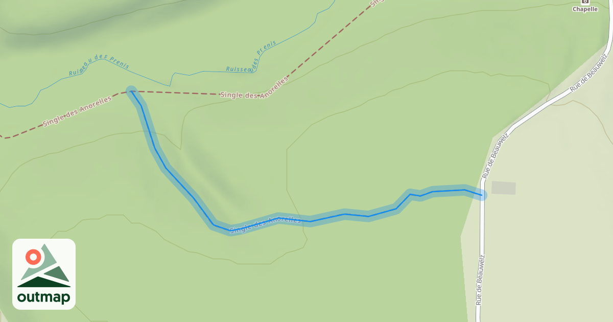 Map of Single des Anorelles