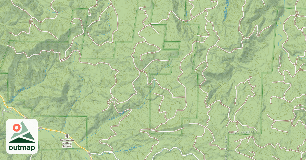 Map of LEWIS CREEK