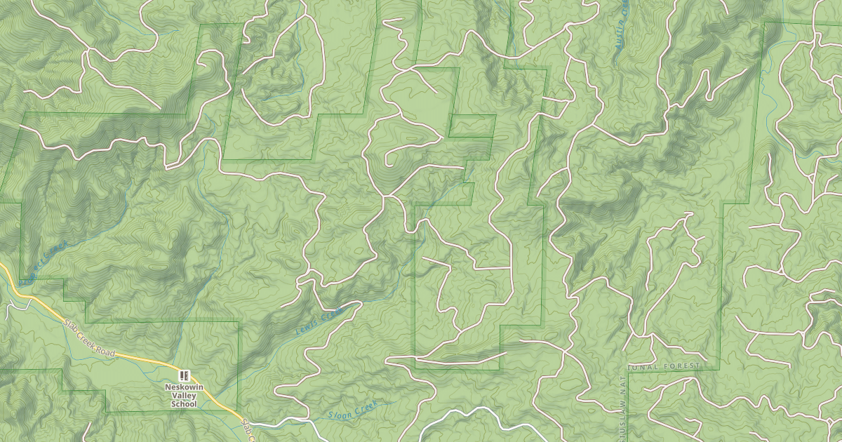 Map preview of LEWIS CREEK