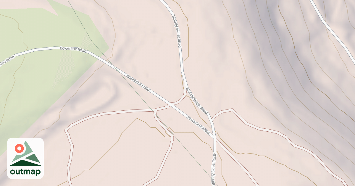 Map of Bloody Skillet ATV Trail