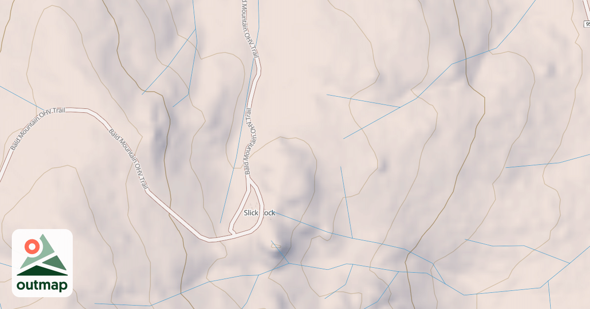 Map of Bald Mountain T7