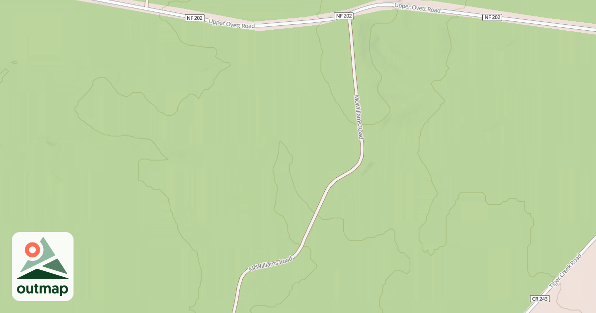 Map of MCWILLIAMS