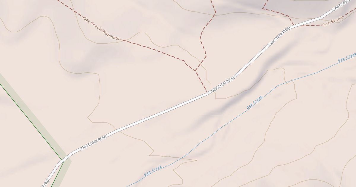 Map preview of UPPER GEE CREEK