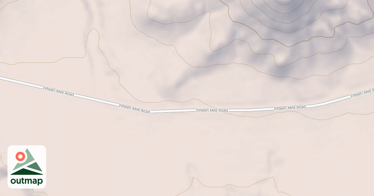 Map of FIFTEEN MILE