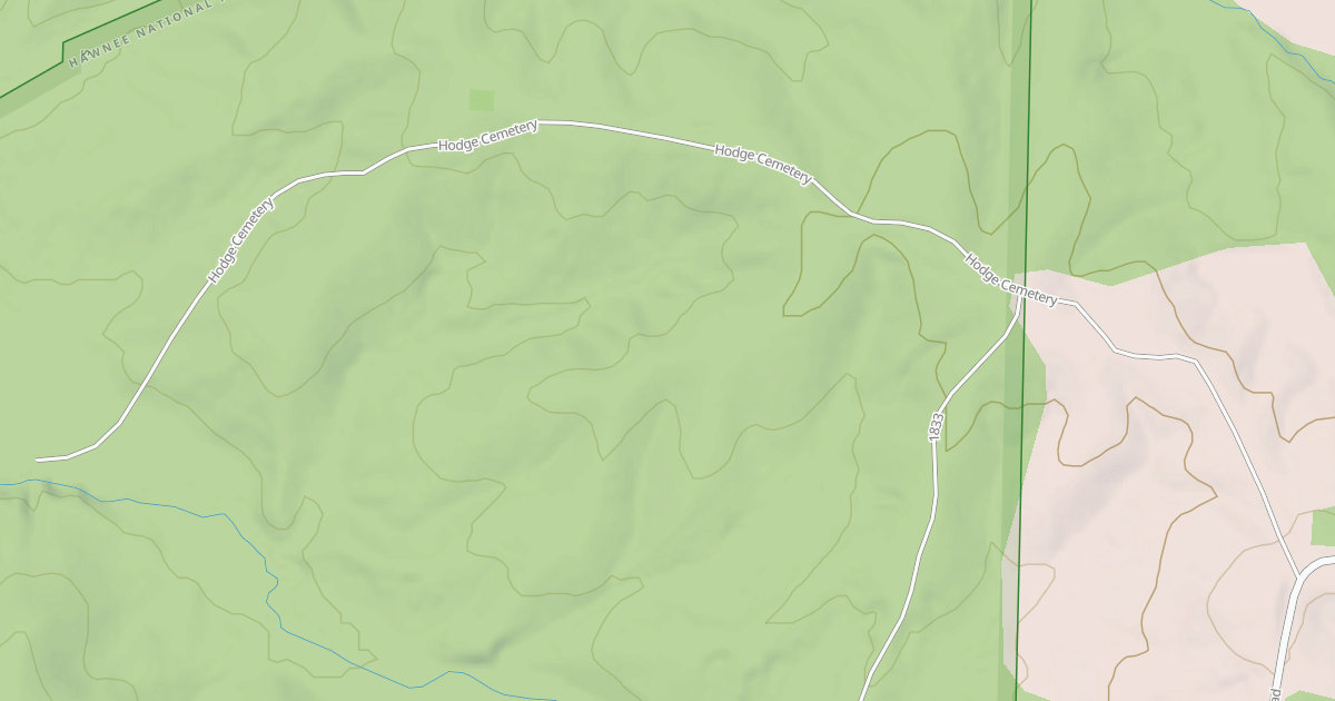 Map preview of HODGE CEMETERY