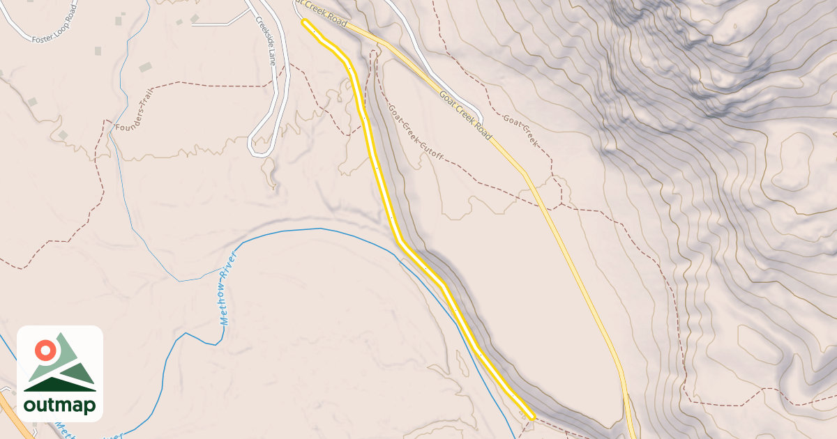 Map of Methow Community Trail- Browns Farm to Suspension Bridge Trailhead