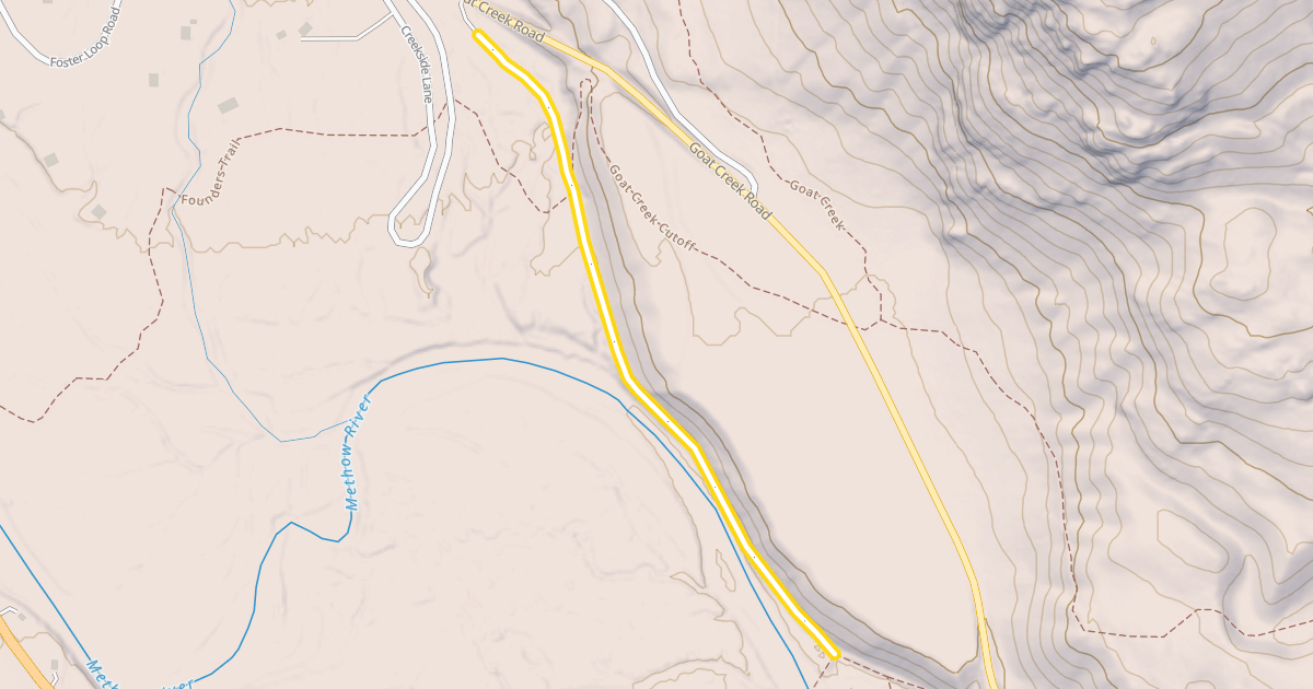 Map preview of Methow Community Trail- Browns Farm to Suspension Bridge Trailhead