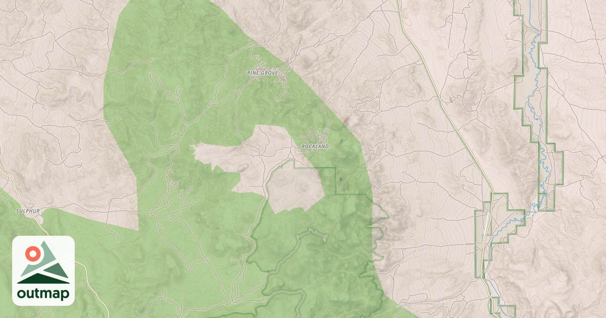 Map of PINE GROVE - ROCKLAND ROAD
