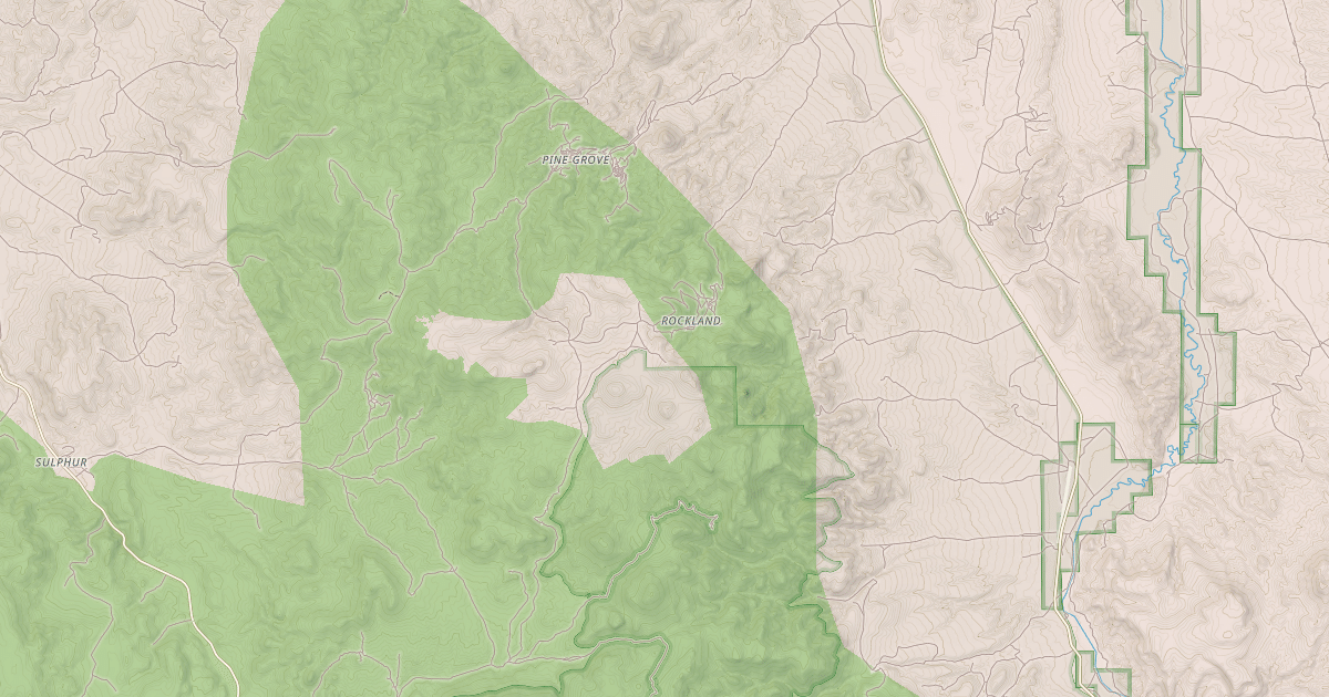 Map preview of PINE GROVE - ROCKLAND ROAD