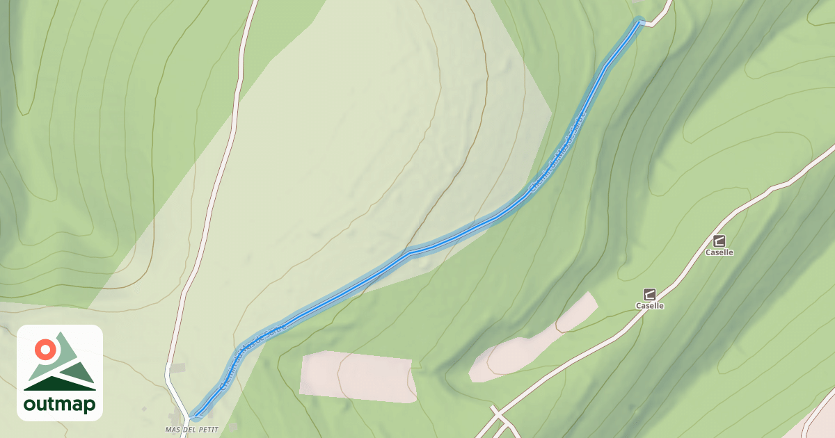 Map of Chemin du Mas de Sartre