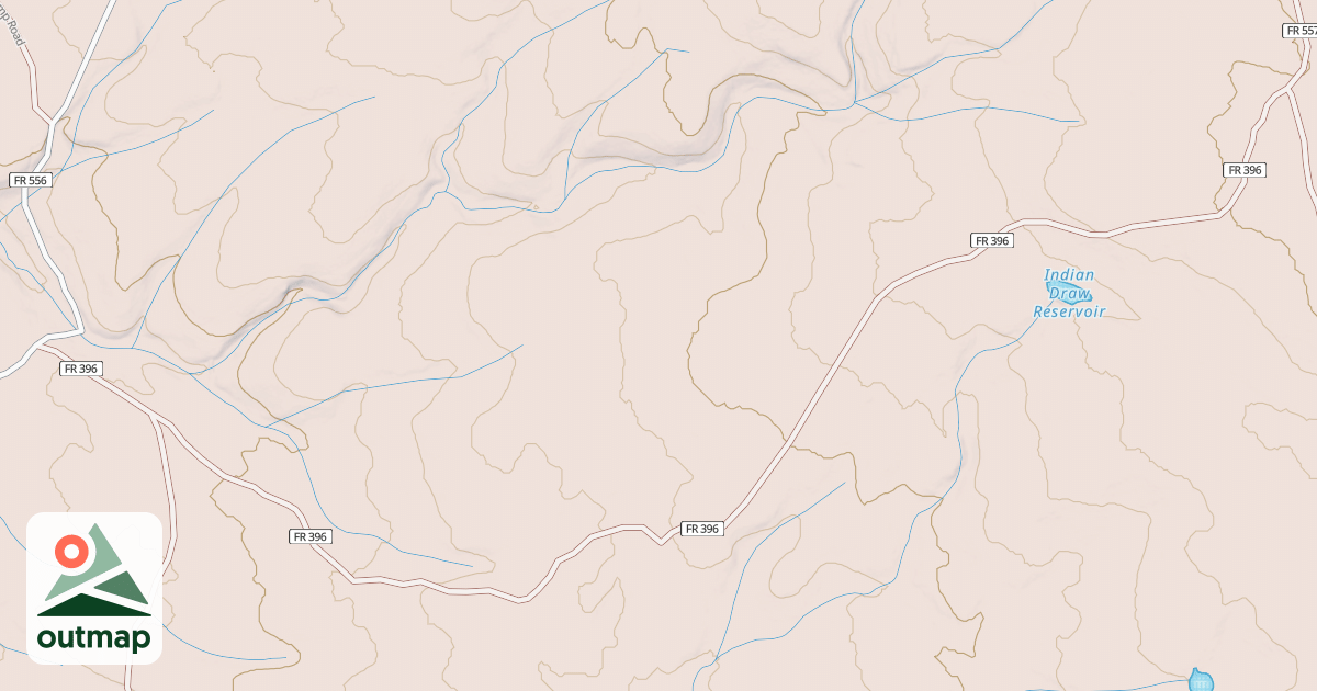 Map of INDIAN DRAW RSVR