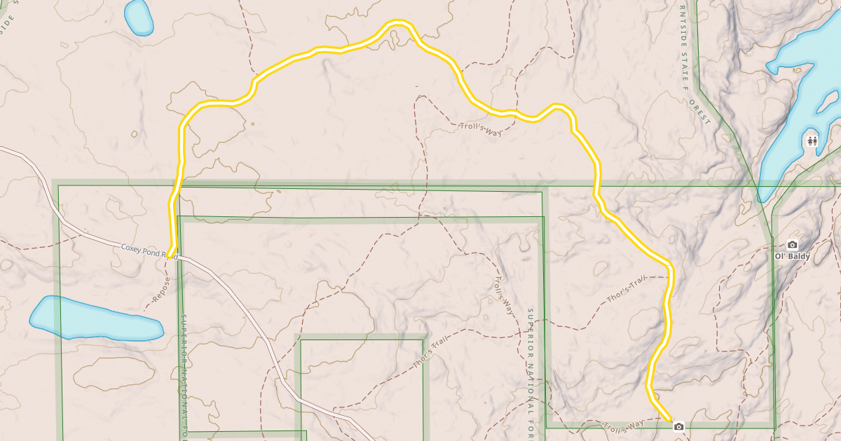 Map preview of North Star Run