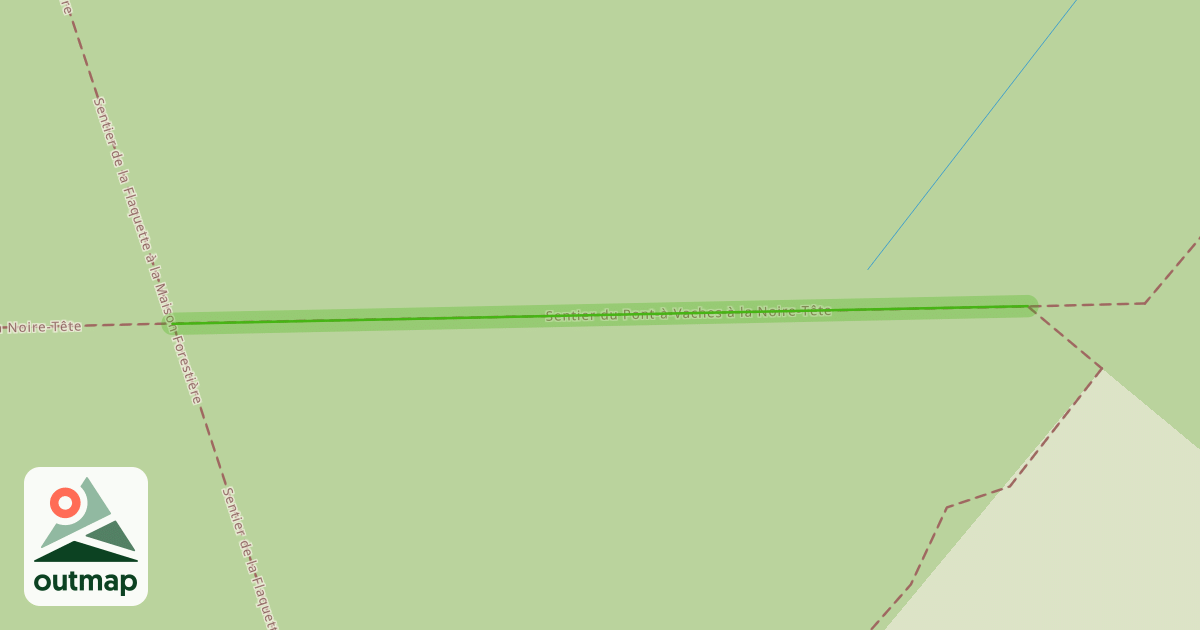 Map of Sentier du Pont-à-Vaches à la Noire-Tête