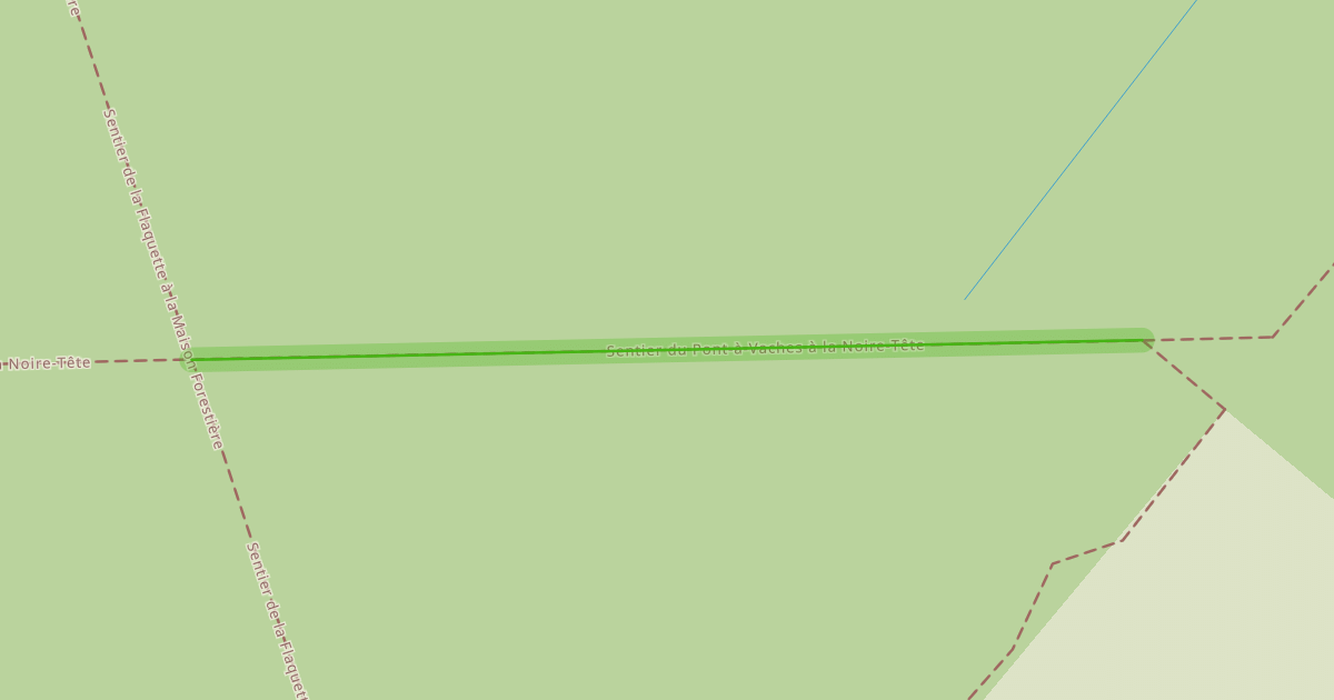 Map preview of Sentier du Pont-à-Vaches à la Noire-Tête