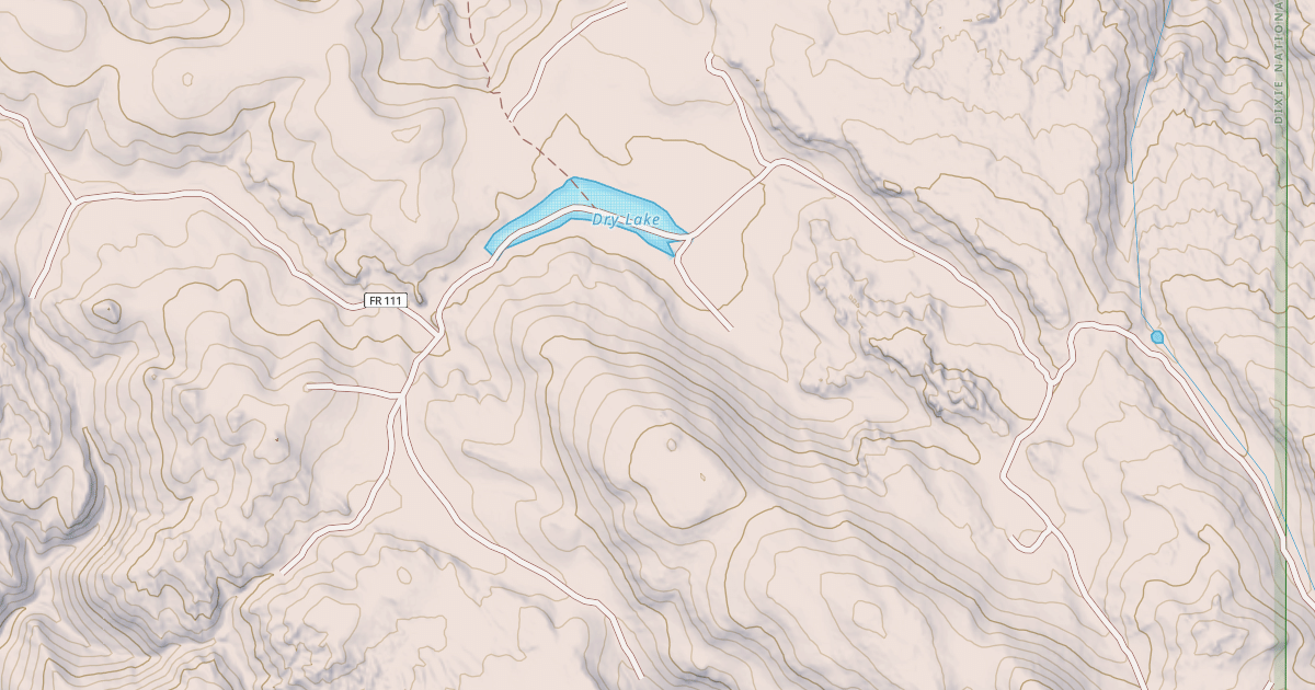 Map preview of USFS National Forest System Roads {6A42E86F-CB62-4505-B1B5-EEFAA28187EB}
