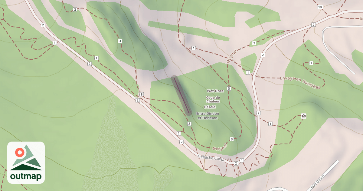 Map of Climbing Crag