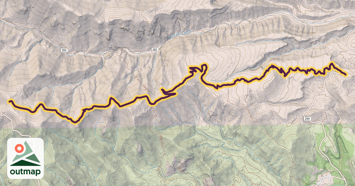 Map of Guaje Ridge Trail (285)