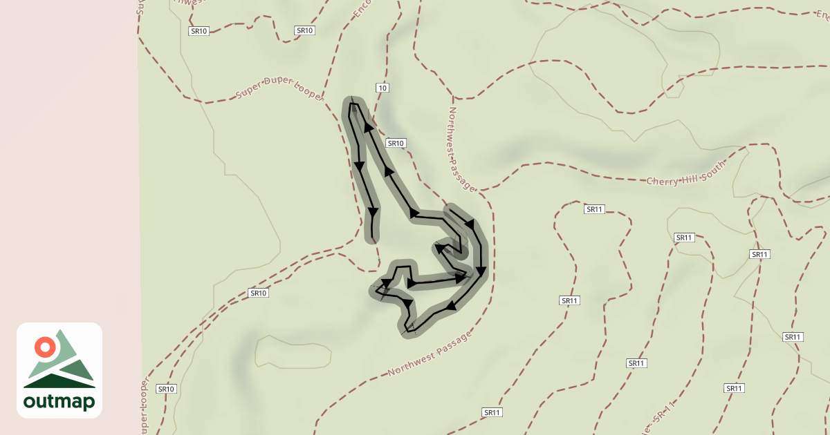 Map of Hard Scrabble - SR 10