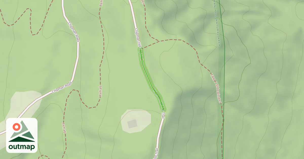 Map of Chipman Hill Top Trail