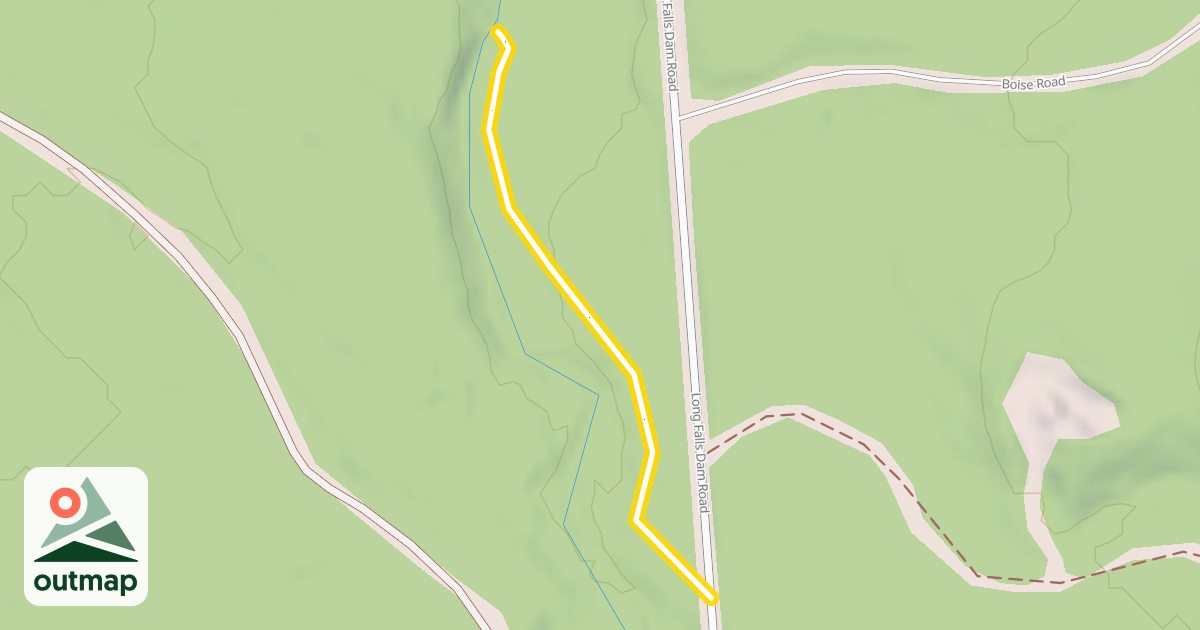 Map of Maine Hut Trail