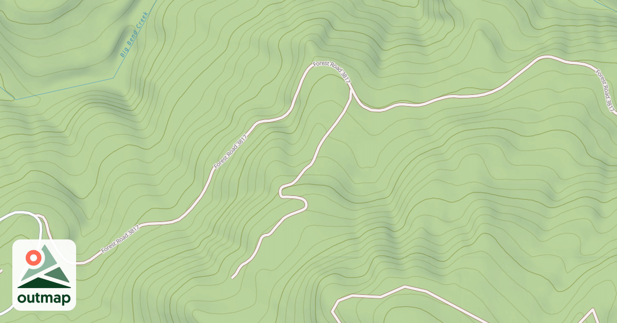 Map of BEND CREEK - WASHBOARD