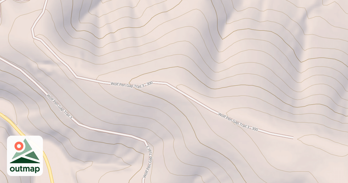 Map of WOLF PEN GAP 300
