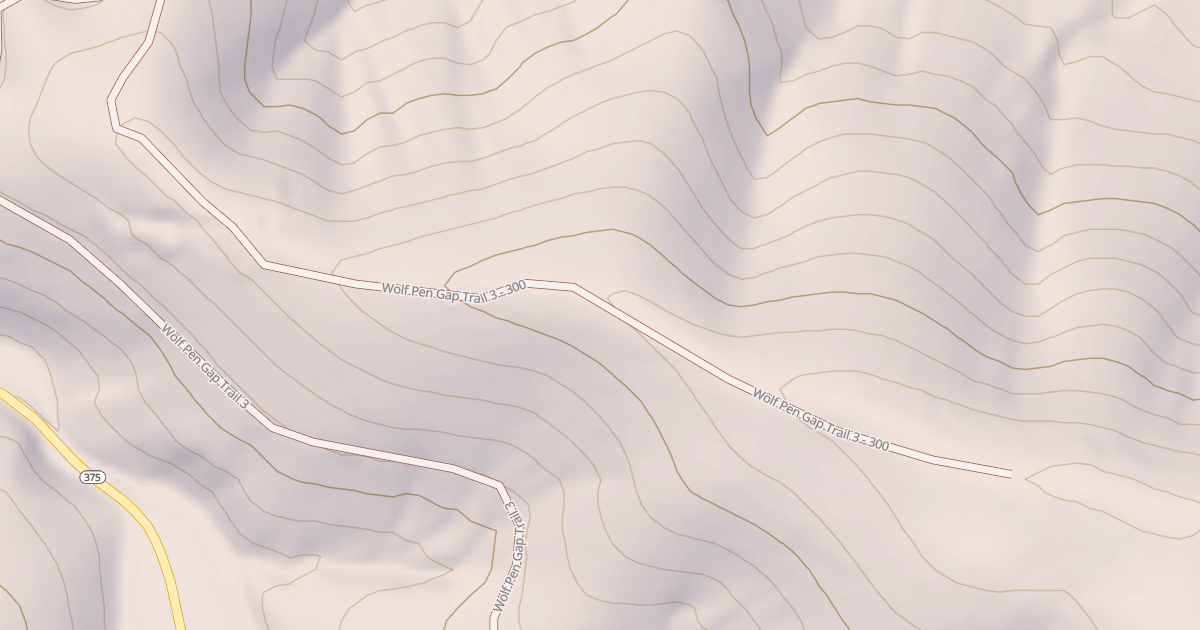 Map preview of WOLF PEN GAP 300
