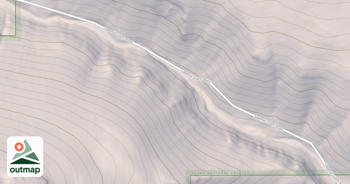 Map of TOMS GULCH