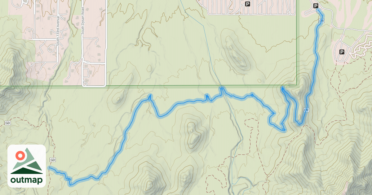 Map of Desert Rose Trail