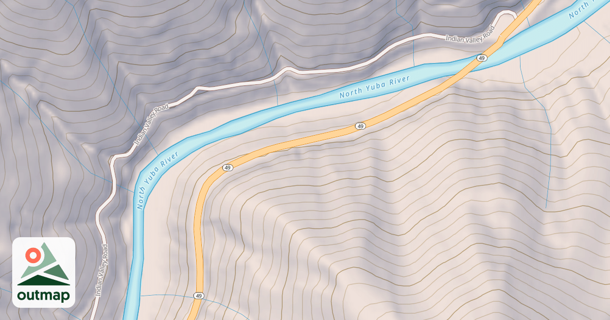 Map of Canyon Creek