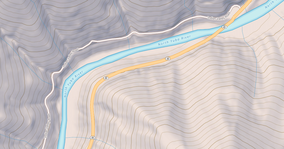 Map preview of Canyon Creek