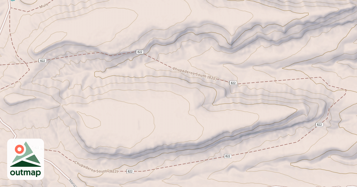 Map of USFS Motor Vehicle Use Map Trails 8782