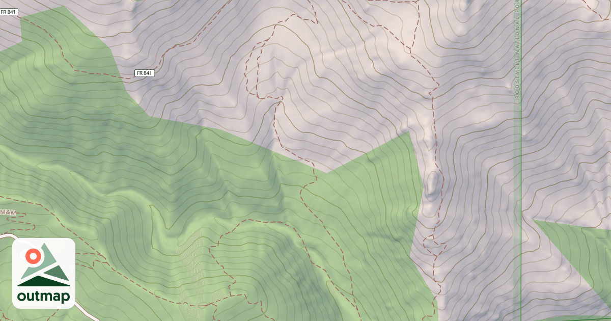 Map of BAUGHMAN'S GULLEY SINGLE TRACK