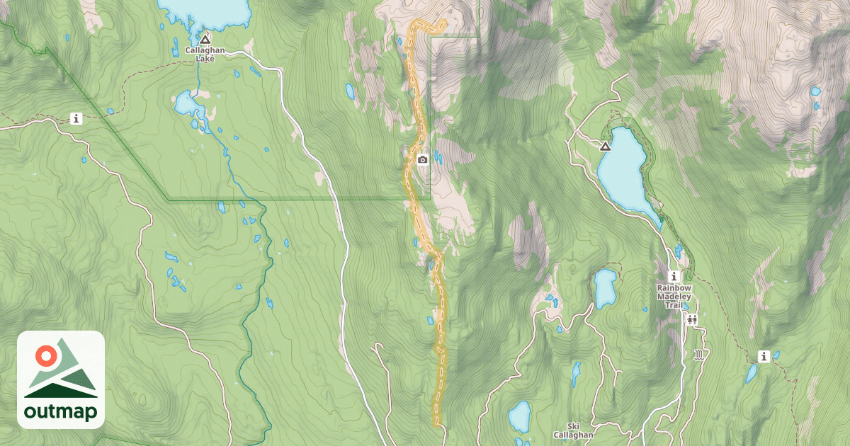 Map of Telemagique Ridge Route