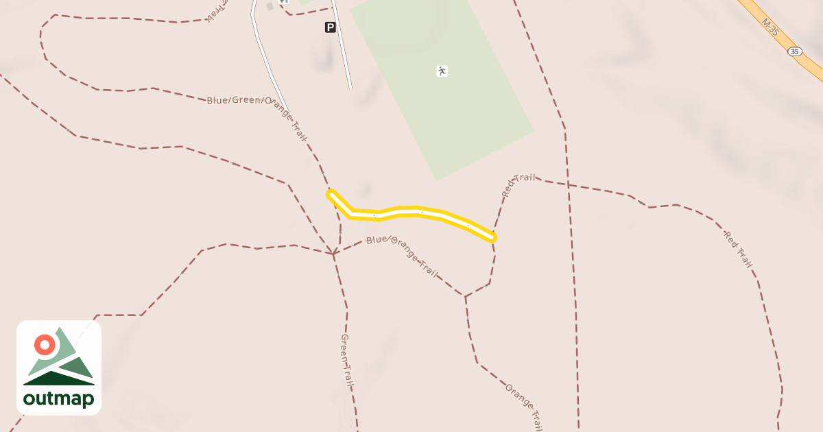 Map of Blue Trail