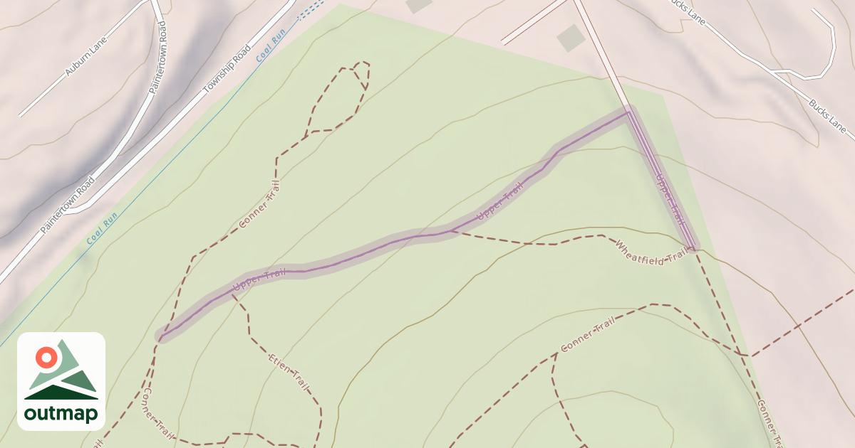 Map of Upper Trail