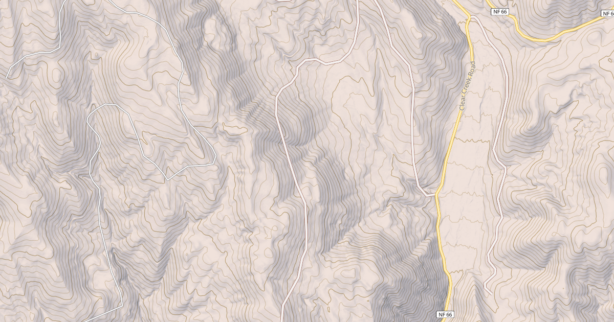 Map preview of USFS National Forest System Roads {6CB1747D-EE26-42C2-8C92-3B006FD2C69A}