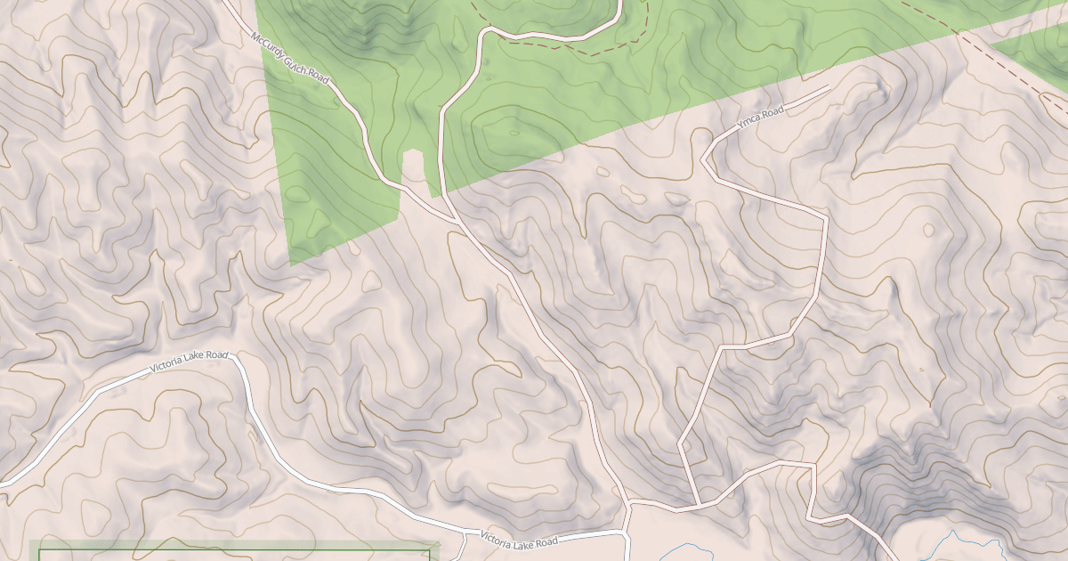 Map preview of BRUSH CREEK