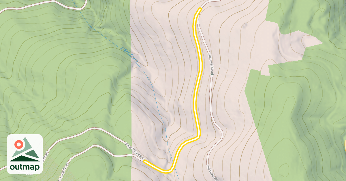 Map of Page Mountain Road